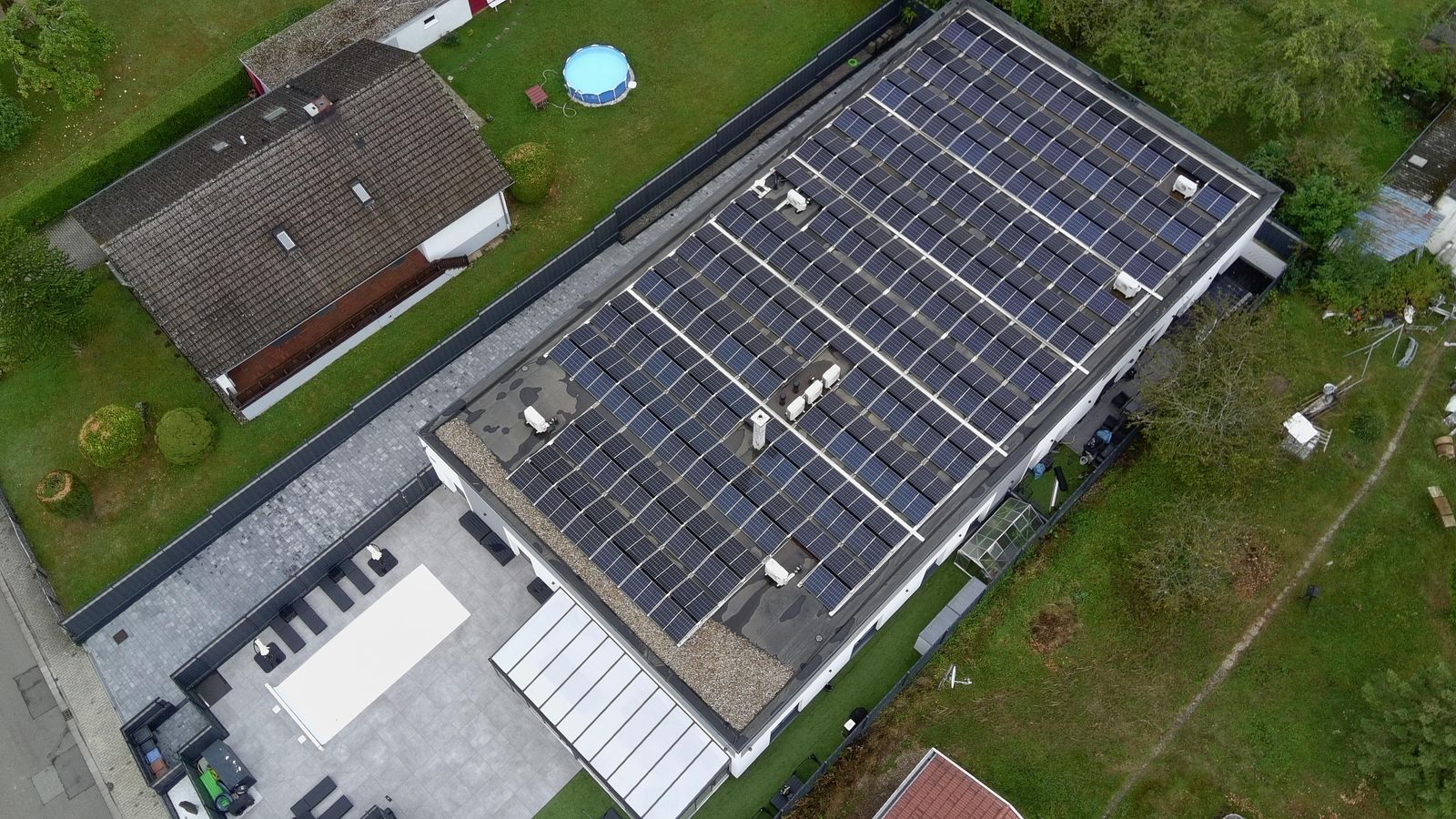Photovoltaikanlage auf einem Hausdach